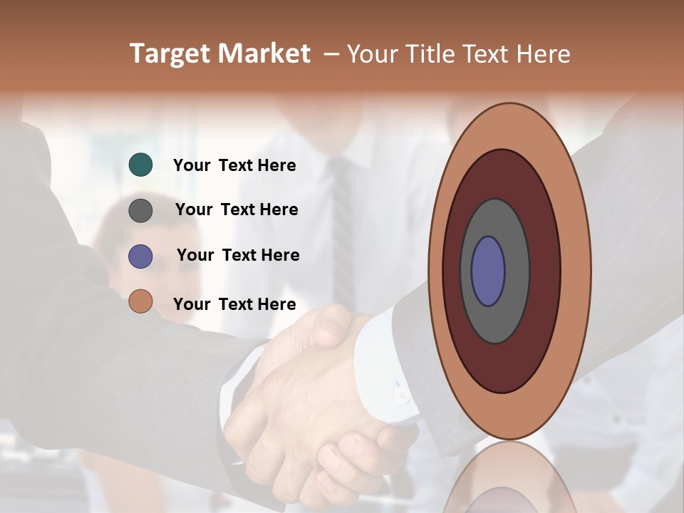 Young Handshake Businessman PowerPoint Template