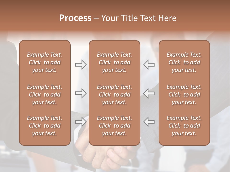 Young Handshake Businessman PowerPoint Template