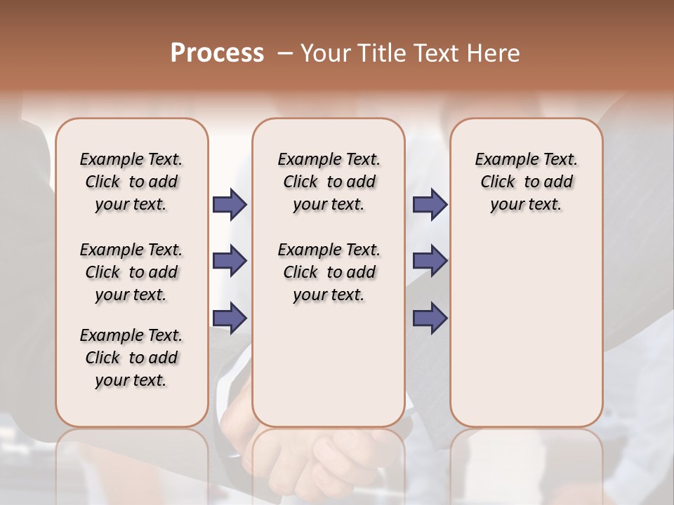 Young Handshake Businessman PowerPoint Template