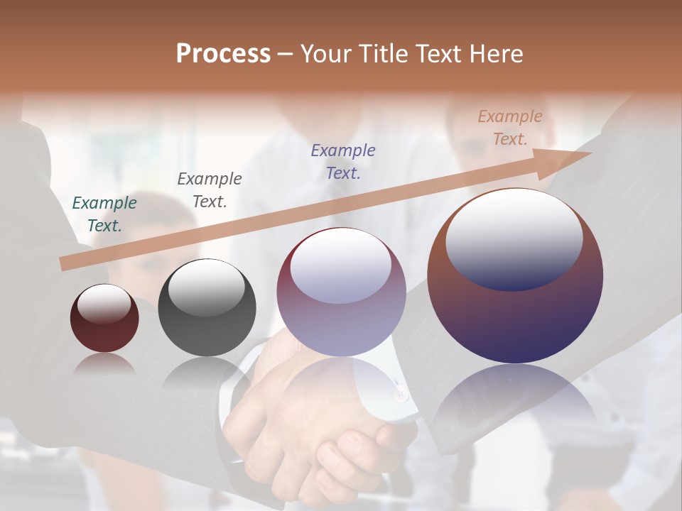 Young Handshake Businessman PowerPoint Template