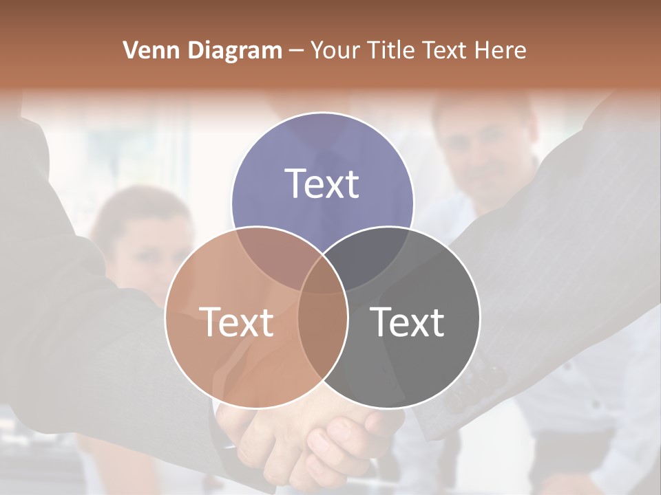 Young Handshake Businessman PowerPoint Template