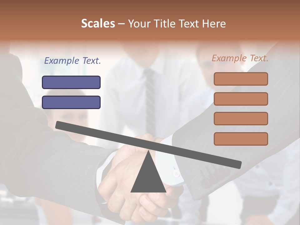 Young Handshake Businessman PowerPoint Template