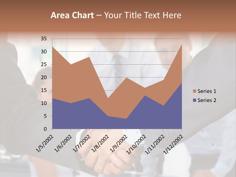 Young Handshake Businessman PowerPoint Template