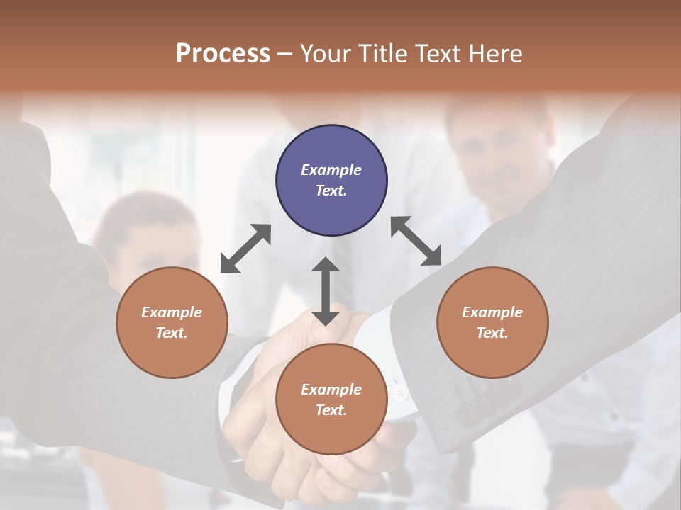 Young Handshake Businessman PowerPoint Template