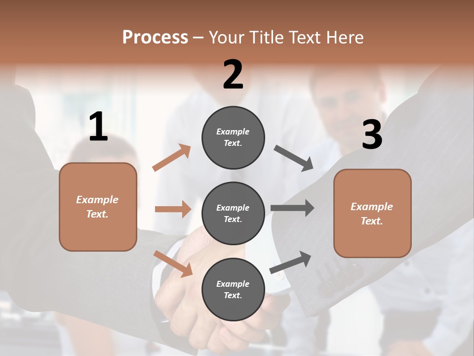 Young Handshake Businessman PowerPoint Template