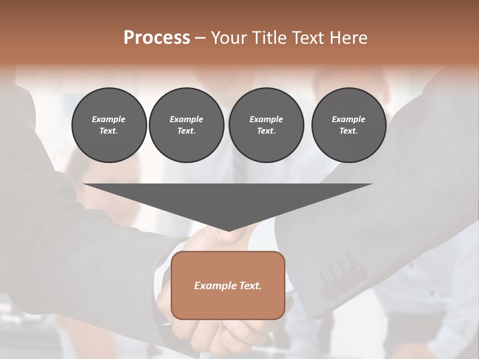 Young Handshake Businessman PowerPoint Template