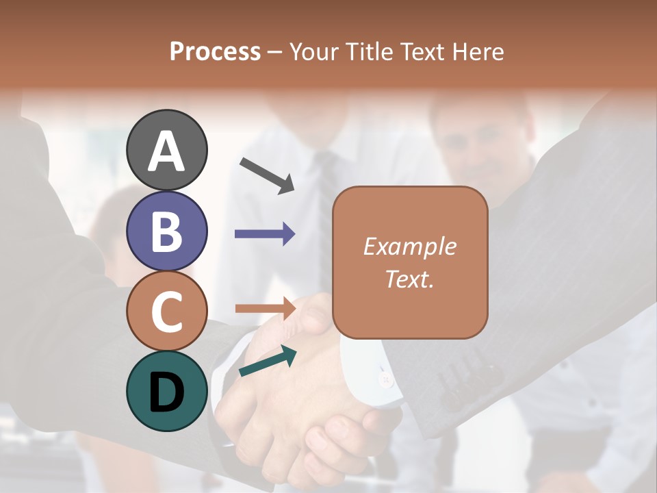 Young Handshake Businessman PowerPoint Template