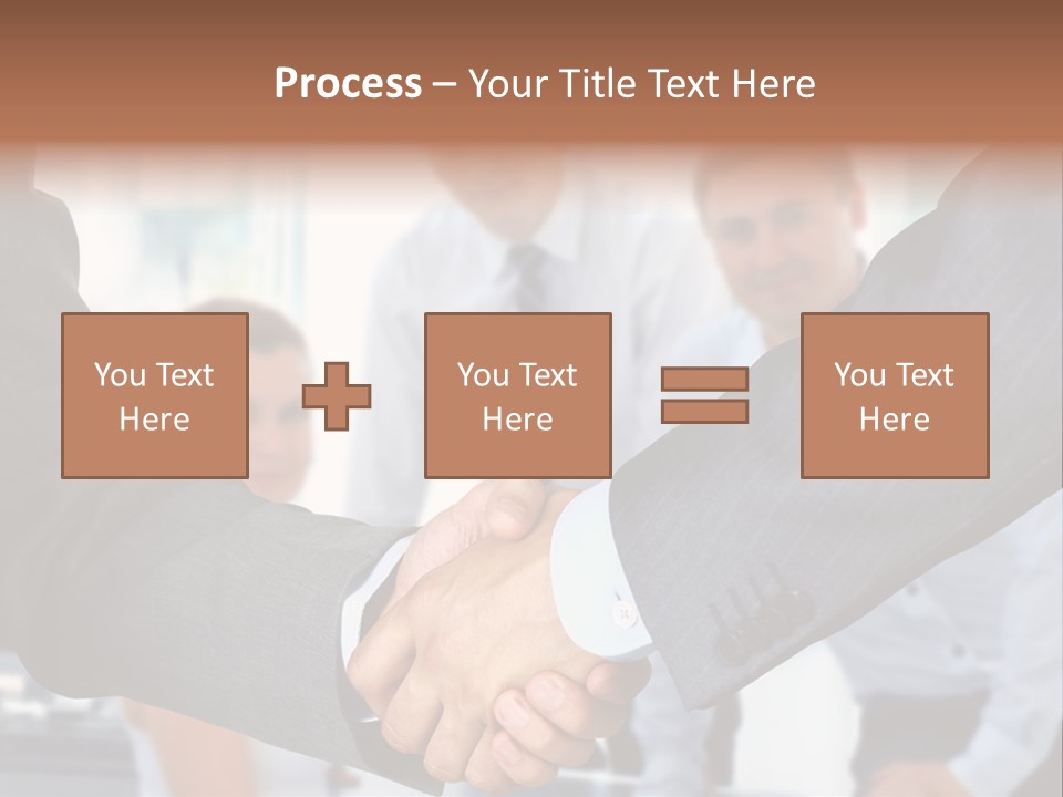 Young Handshake Businessman PowerPoint Template