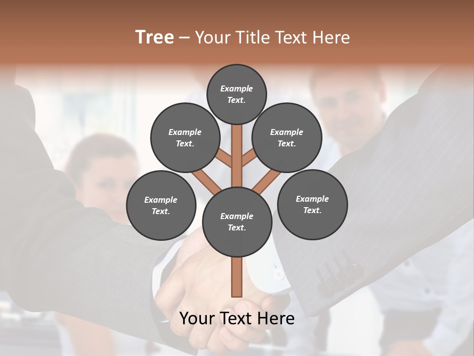 Young Handshake Businessman PowerPoint Template