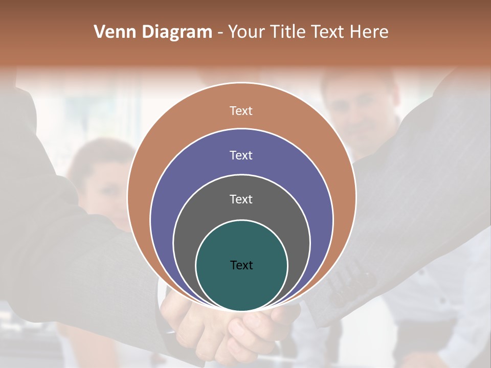 Young Handshake Businessman PowerPoint Template
