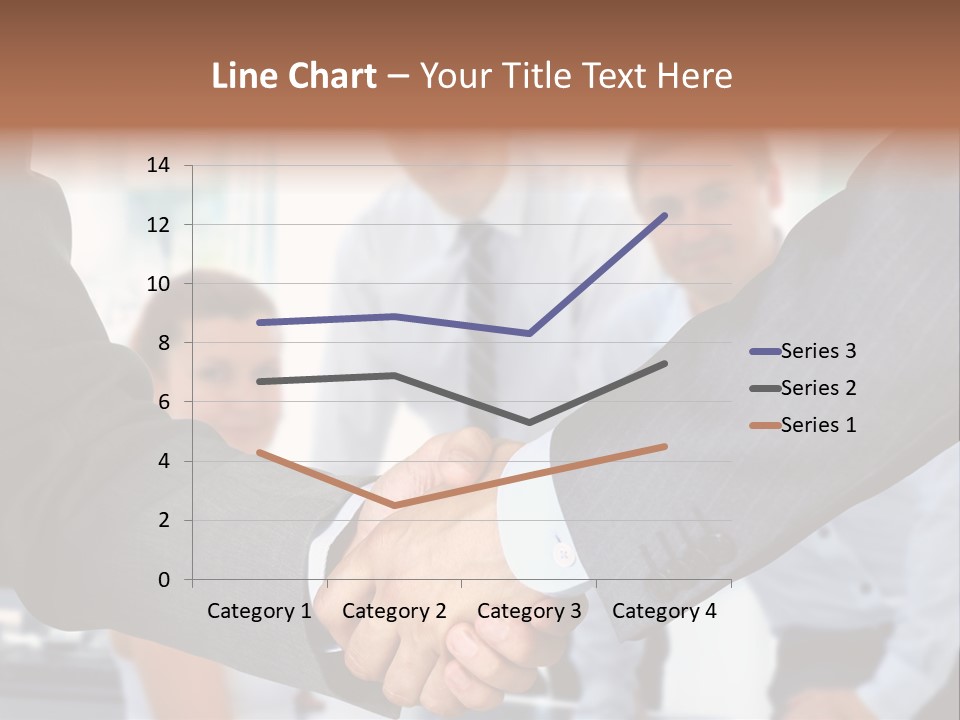 Young Handshake Businessman PowerPoint Template
