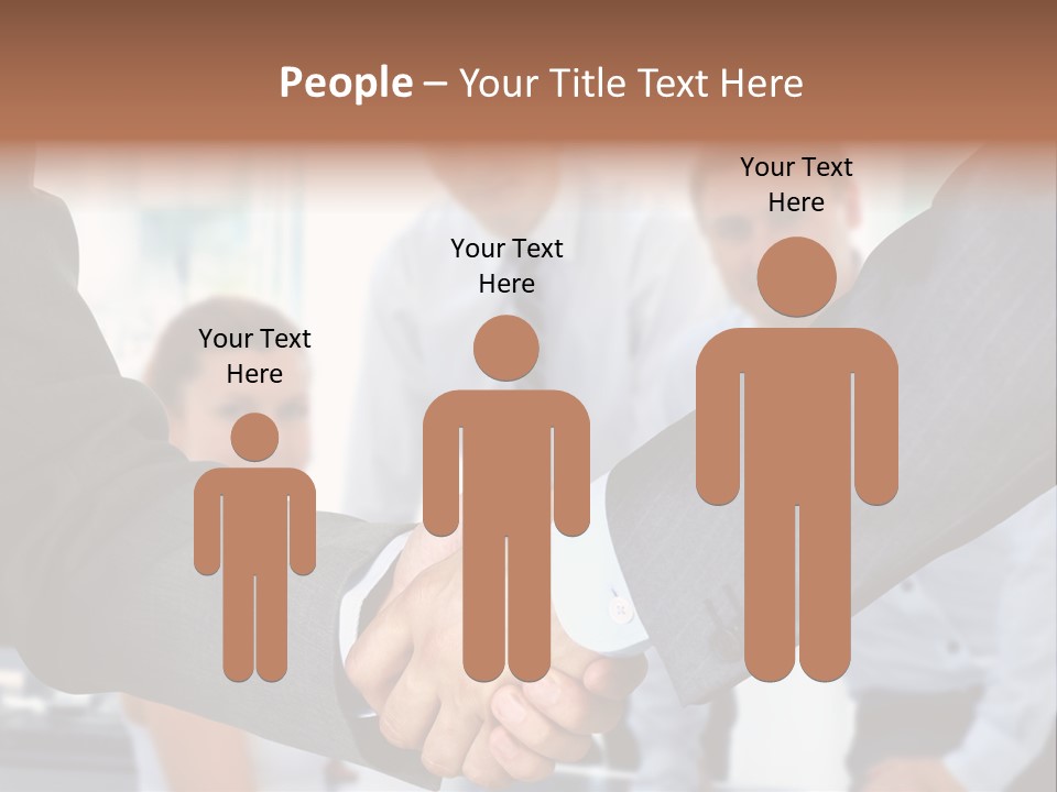 Young Handshake Businessman PowerPoint Template