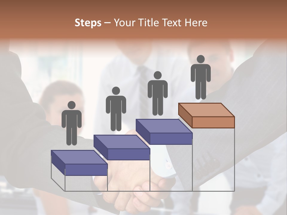 Young Handshake Businessman PowerPoint Template