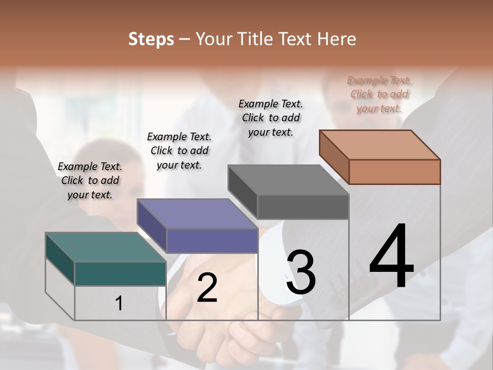 Young Handshake Businessman PowerPoint Template