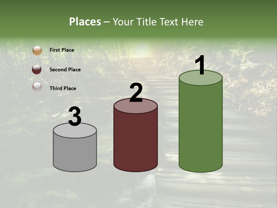 Fantasy Countryside Leaf PowerPoint Template