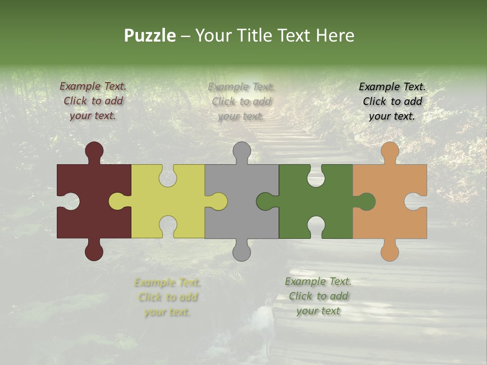 Fantasy Countryside Leaf PowerPoint Template