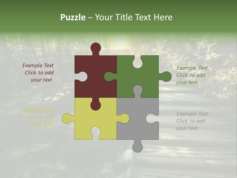 Fantasy Countryside Leaf PowerPoint Template