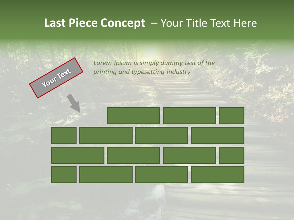 Fantasy Countryside Leaf PowerPoint Template