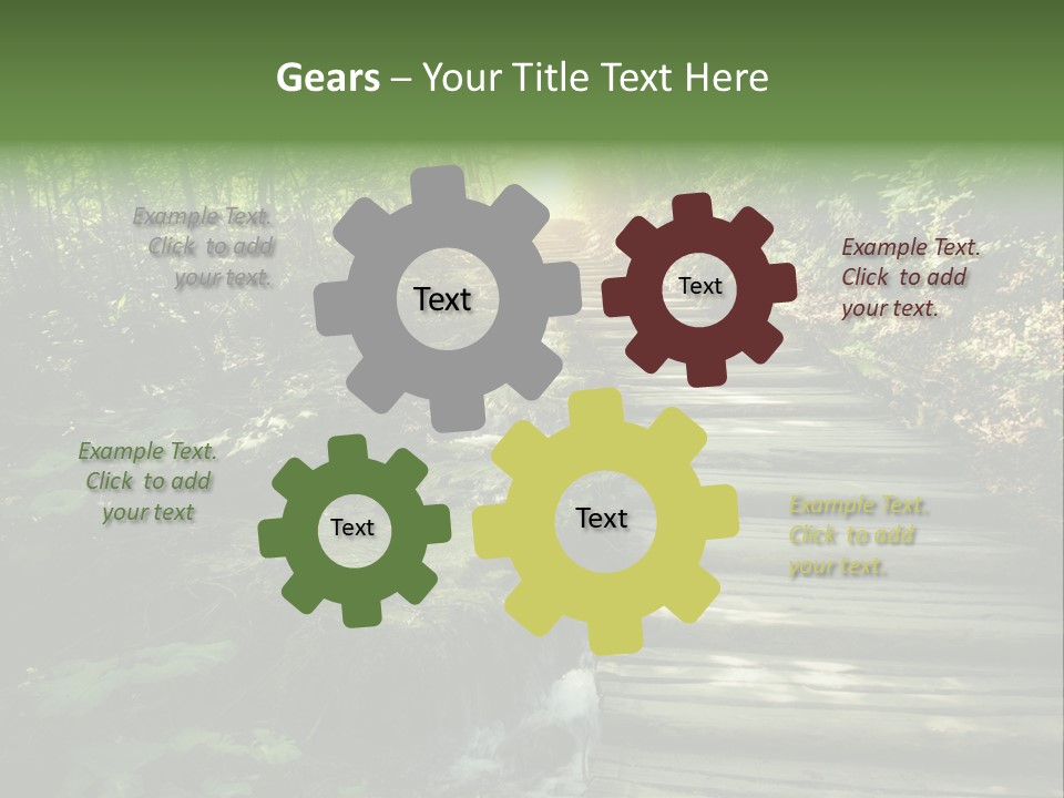 Fantasy Countryside Leaf PowerPoint Template