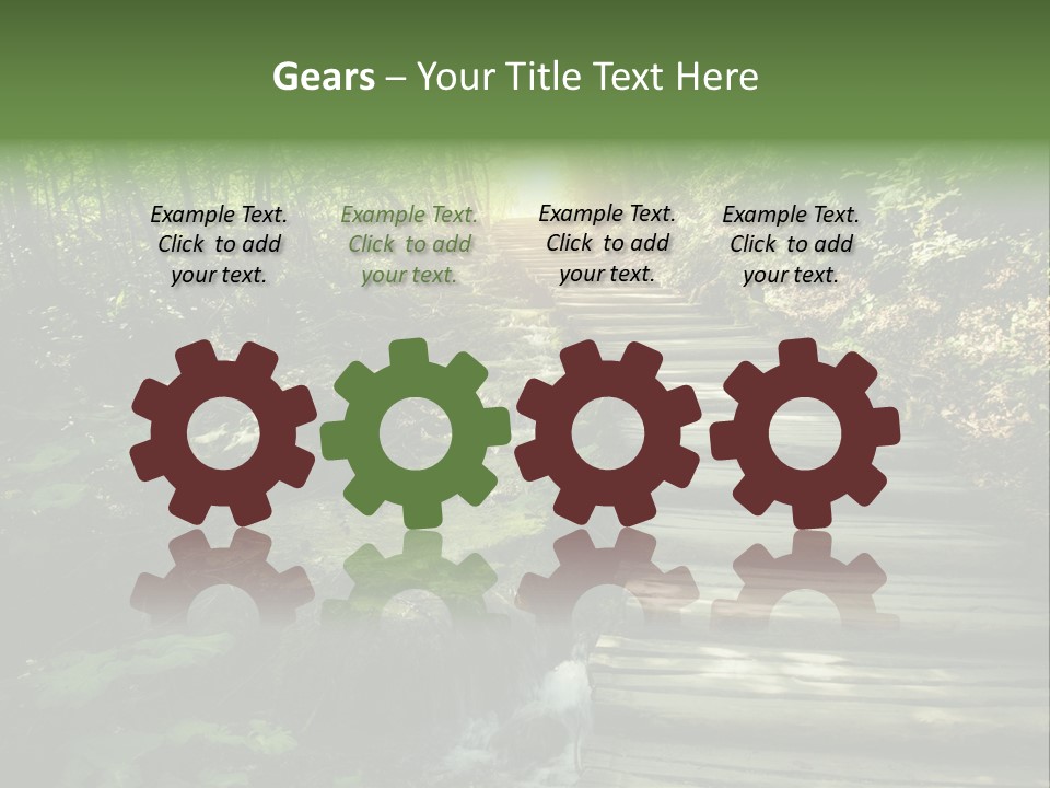 Fantasy Countryside Leaf PowerPoint Template