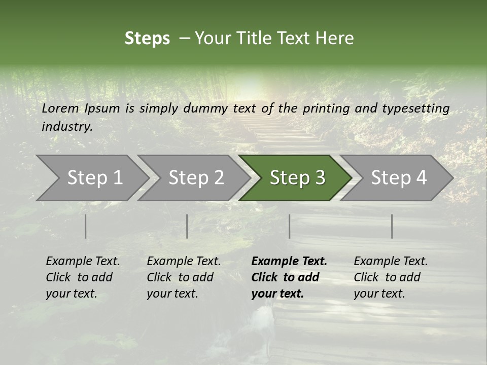 Fantasy Countryside Leaf PowerPoint Template