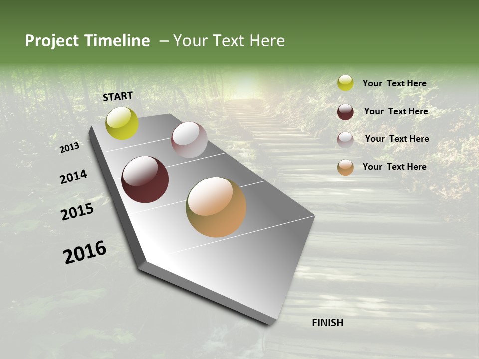 Fantasy Countryside Leaf PowerPoint Template