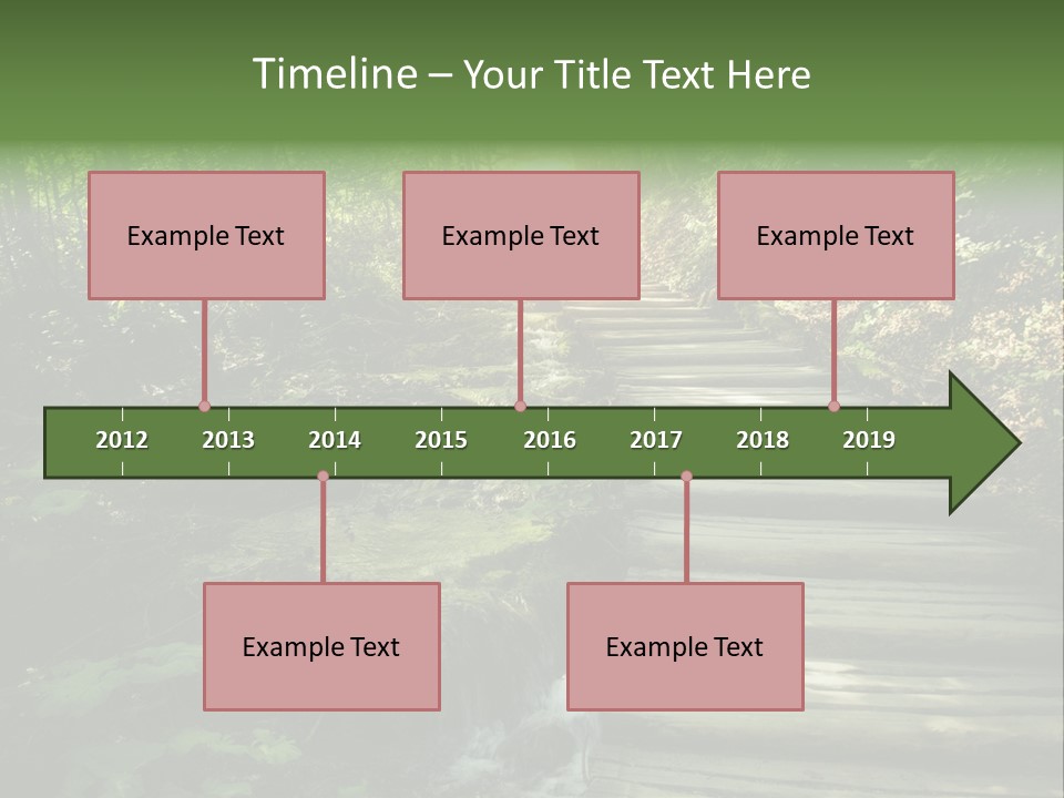 Fantasy Countryside Leaf PowerPoint Template