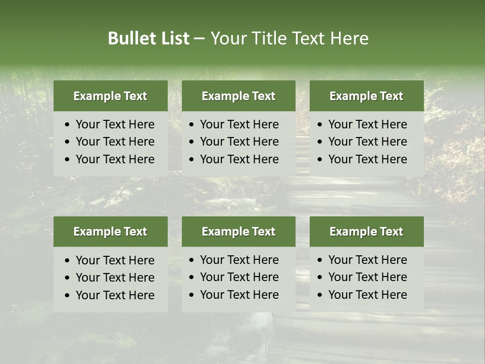 Fantasy Countryside Leaf PowerPoint Template