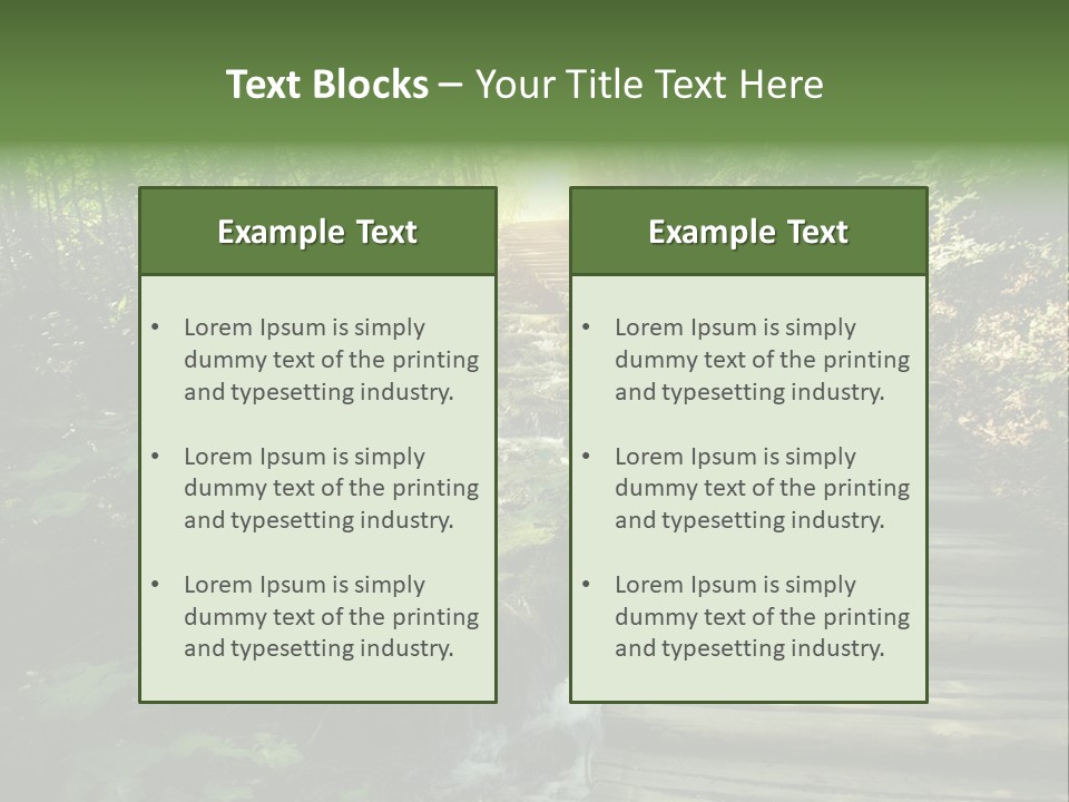 Fantasy Countryside Leaf PowerPoint Template
