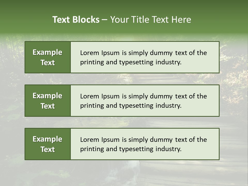 Fantasy Countryside Leaf PowerPoint Template