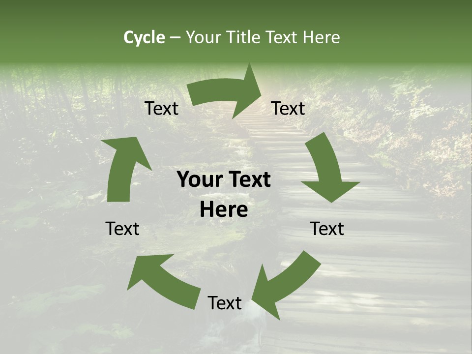 Fantasy Countryside Leaf PowerPoint Template