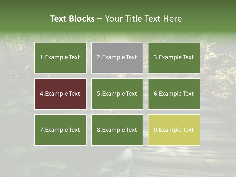 Fantasy Countryside Leaf PowerPoint Template