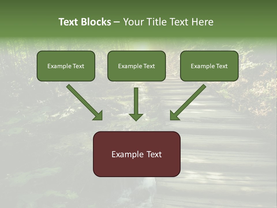 Fantasy Countryside Leaf PowerPoint Template