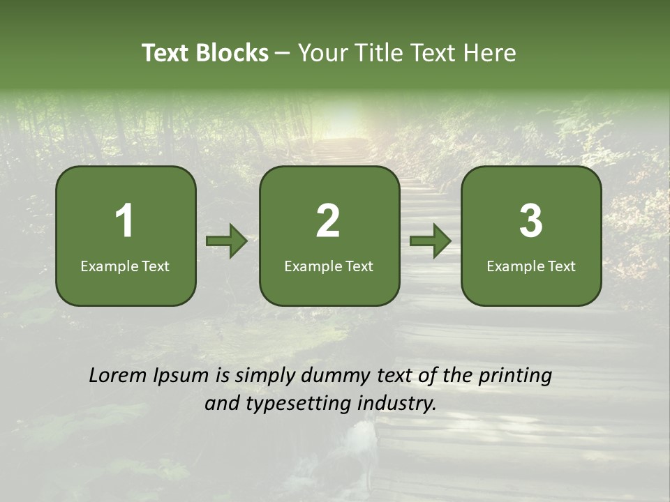 Fantasy Countryside Leaf PowerPoint Template