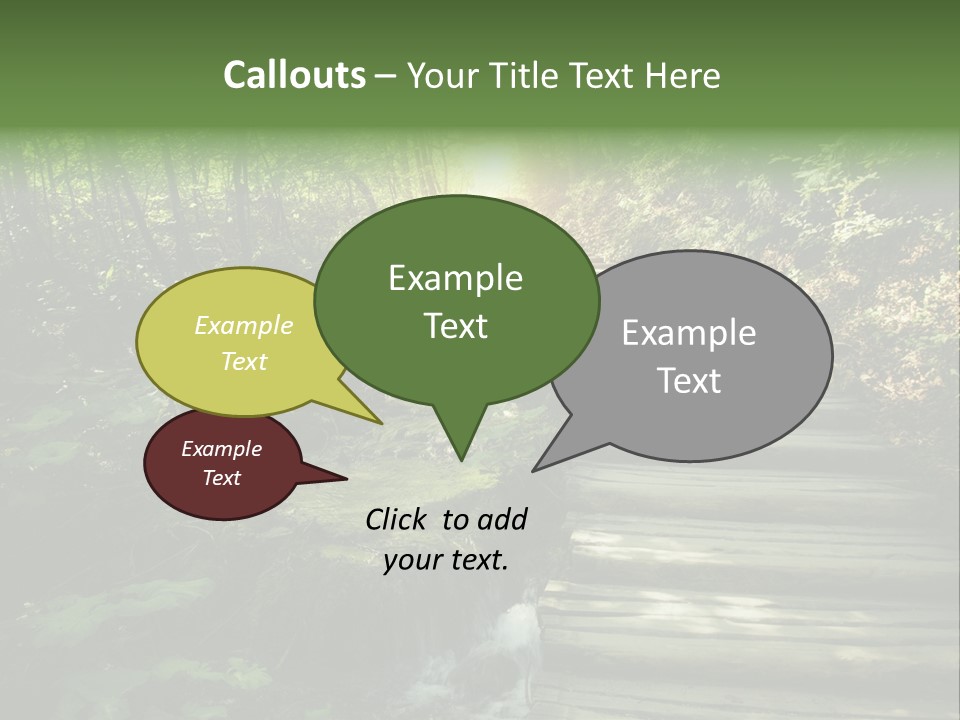 Fantasy Countryside Leaf PowerPoint Template