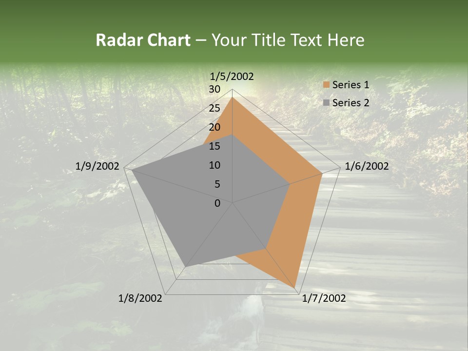 Fantasy Countryside Leaf PowerPoint Template