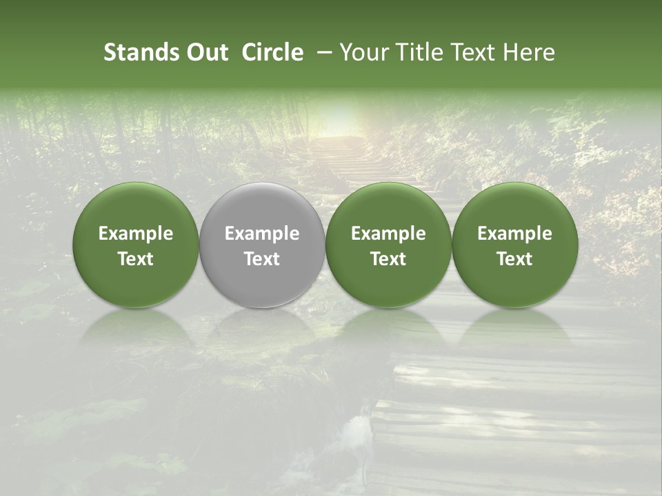 Fantasy Countryside Leaf PowerPoint Template