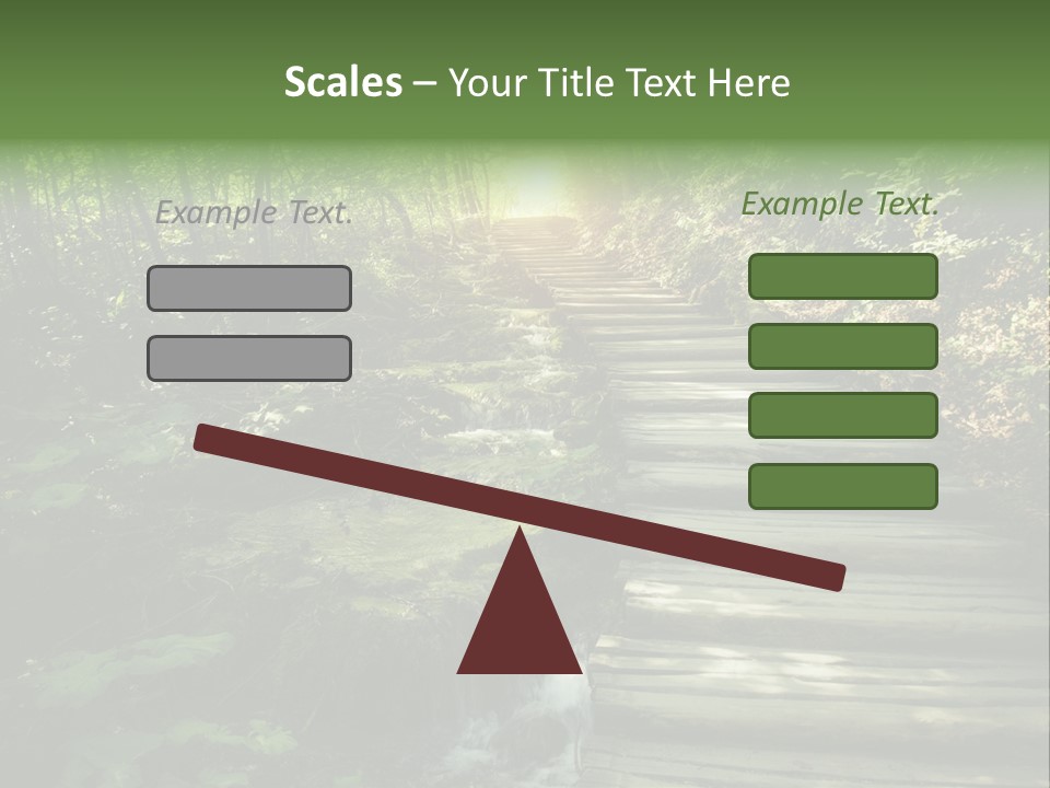 Fantasy Countryside Leaf PowerPoint Template