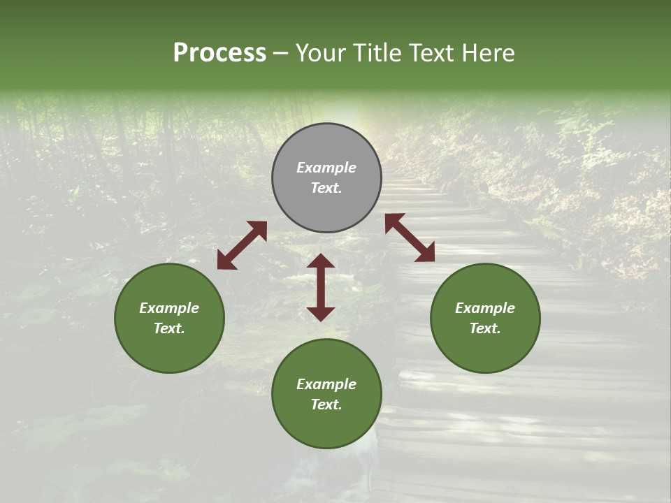 Fantasy Countryside Leaf PowerPoint Template