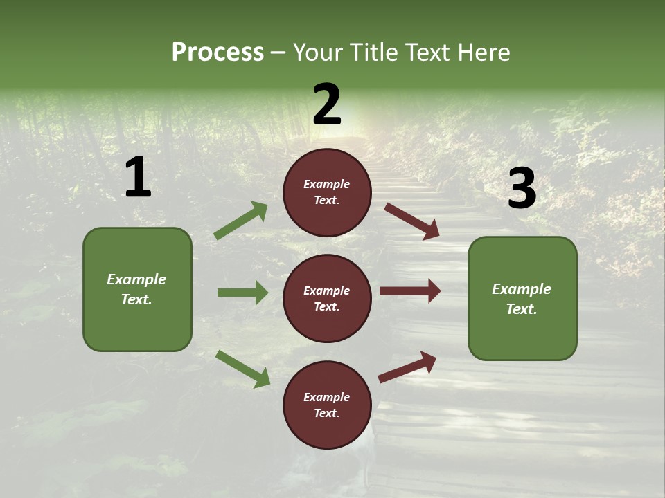 Fantasy Countryside Leaf PowerPoint Template