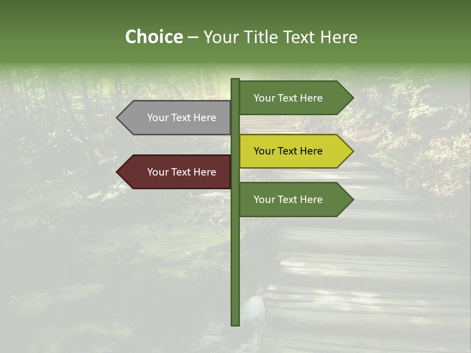 Fantasy Countryside Leaf PowerPoint Template