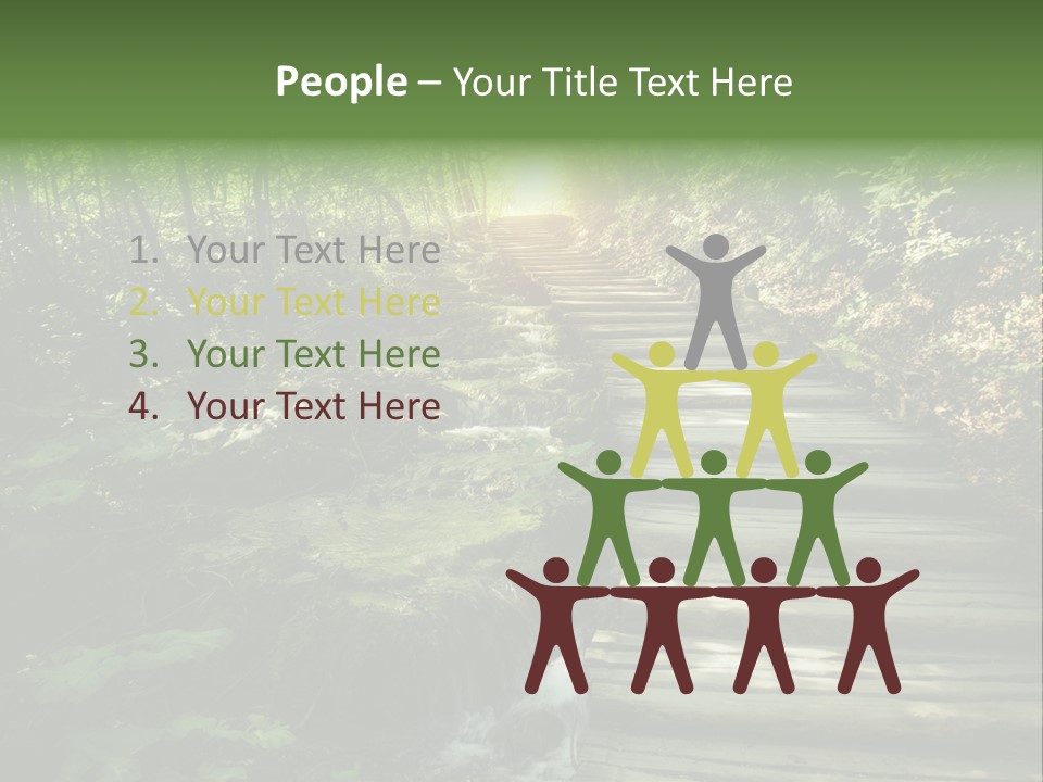 Fantasy Countryside Leaf PowerPoint Template