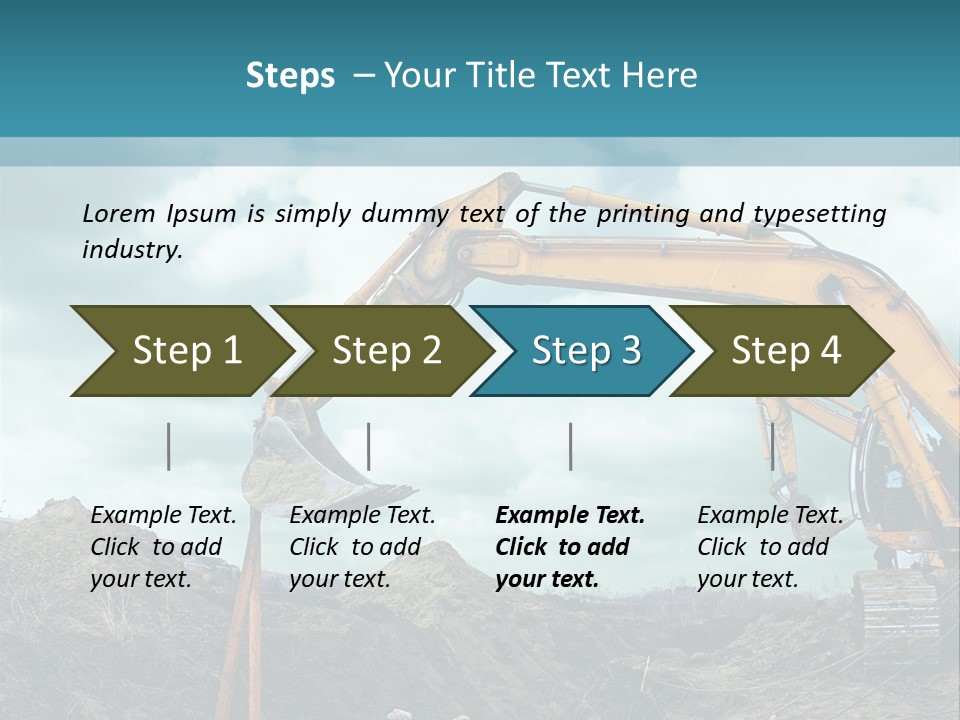 Equipment Construction Heavy PowerPoint Template