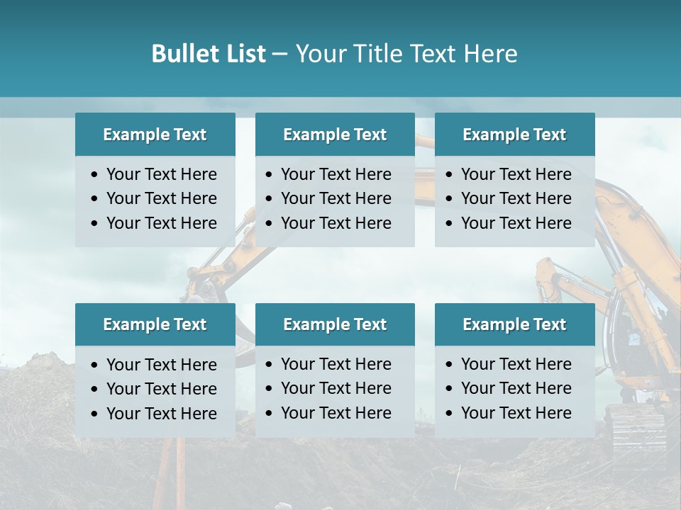 Equipment Construction Heavy PowerPoint Template
