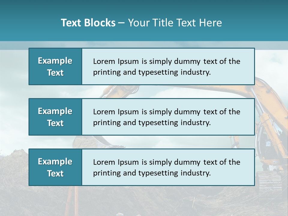 Equipment Construction Heavy PowerPoint Template
