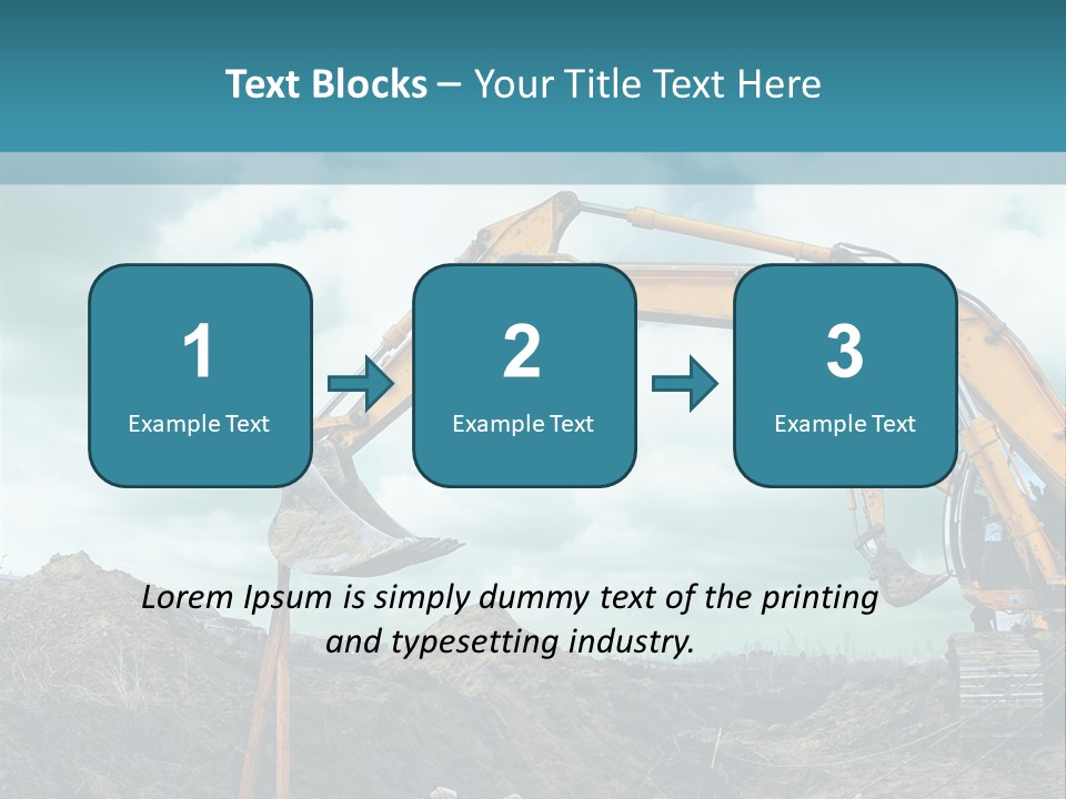 Equipment Construction Heavy PowerPoint Template