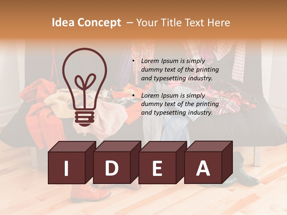 Welldressed Wardrobe Casual PowerPoint Template