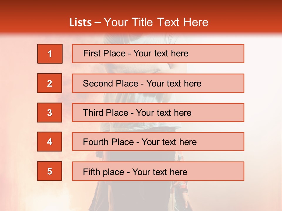Beautiful Man Expression PowerPoint Template