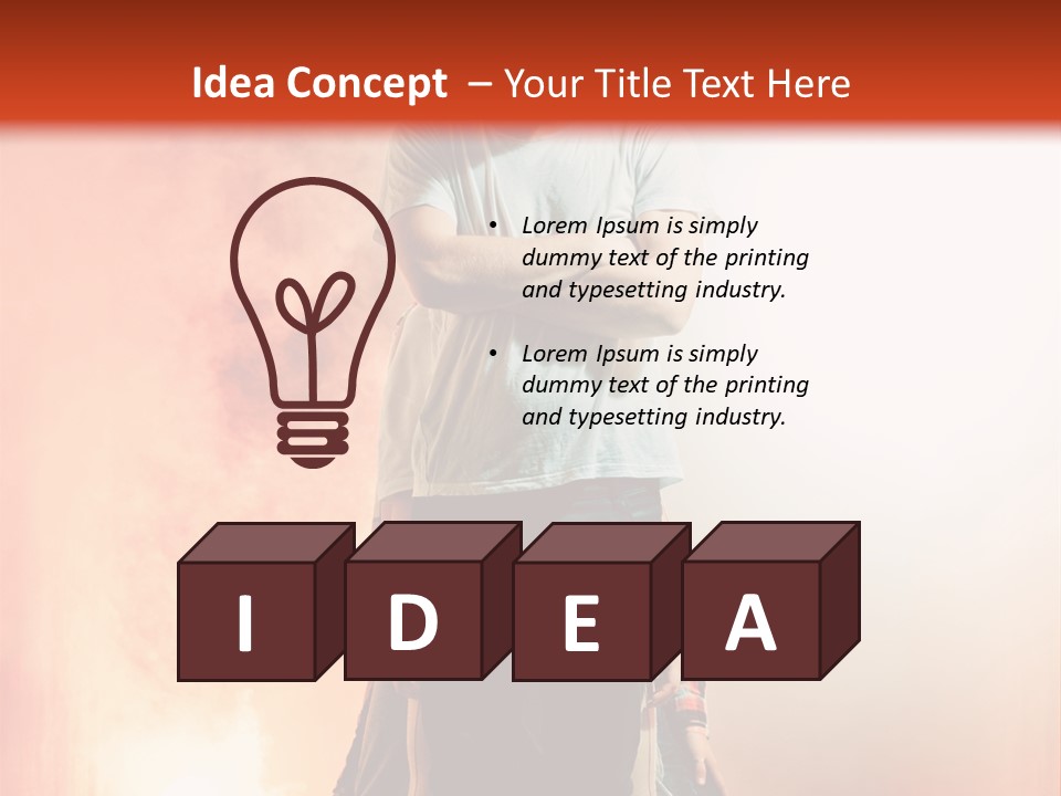 Beautiful Man Expression PowerPoint Template