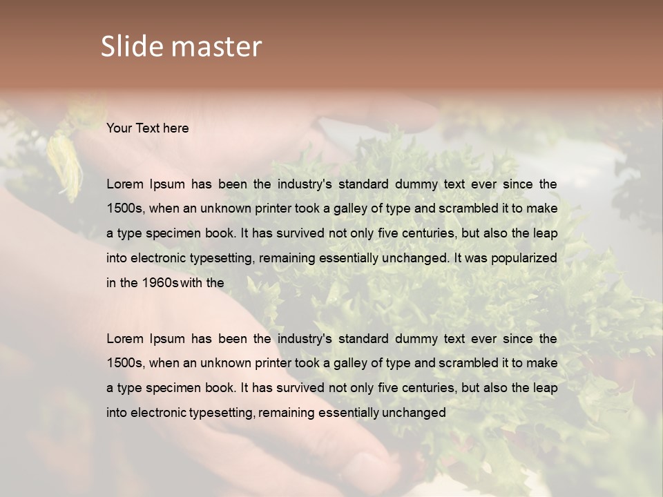 Color Green Plastic PowerPoint Template